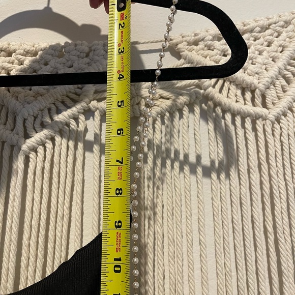 Sexy Wedding Club Party Pearls Beaded Strap Bodycon Dress Sz 1XL(14) - Picture 6 of 10